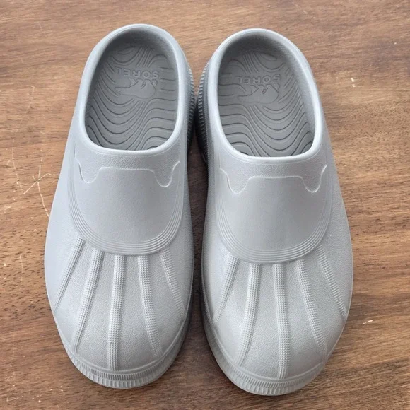 Sorel Caribou Clog Sz 7 Gray Platform Slip On EVA Chunky Minimal Mule 2048701 - Picture 5 of 14